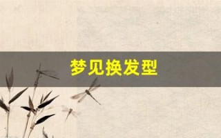 梦见换发型(梦见换发型很好看)