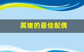 属猪的最佳配偶(1996年属猪的最佳配偶) 属猪的最佳配偶(1996年属猪的最佳配偶)