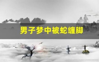 男子梦中被蛇缠脚(男子梦中被蛇缠脚怎么回事)