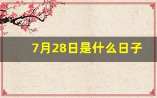 7月28日是什么日子(7月28日是什么日子唐山)