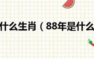 88年属什么生肖(90年属什么生肖)