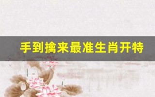 手到擒来最准生肖开特(手到擒来打一字) 手到擒来最准生肖开特(手到擒来打一字)