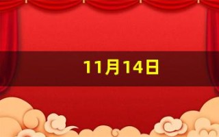 11月14日(11月14日五行属什么)