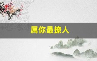 属你最撩人(属你最撩人[娱乐圈])