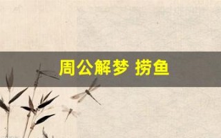 周公解梦 捞鱼(周公解梦捞鱼捞好多)
