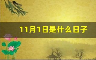 11月1日是什么日子(1949年11月1日是什么日子)